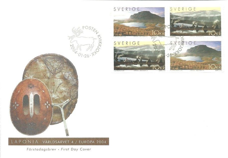 Znaczek Szwecja 2004 Mi 2392-2393 FDC