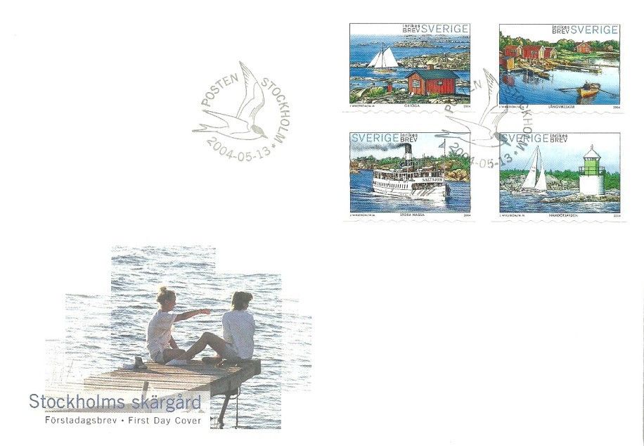 Znaczek Szwecja 2004 Mi 2406-2409 FDC