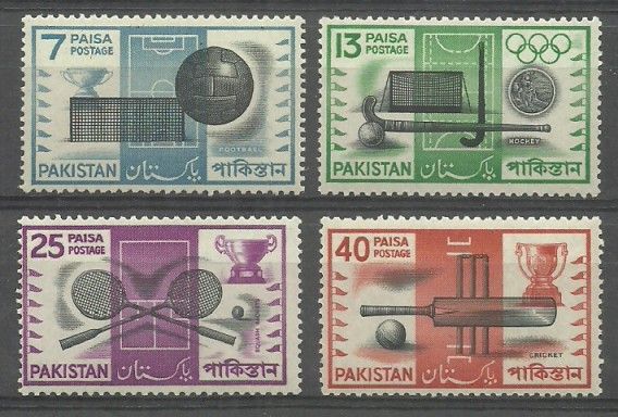 Znaczek Pakistan 1962 Mi 166-169 Czyste **