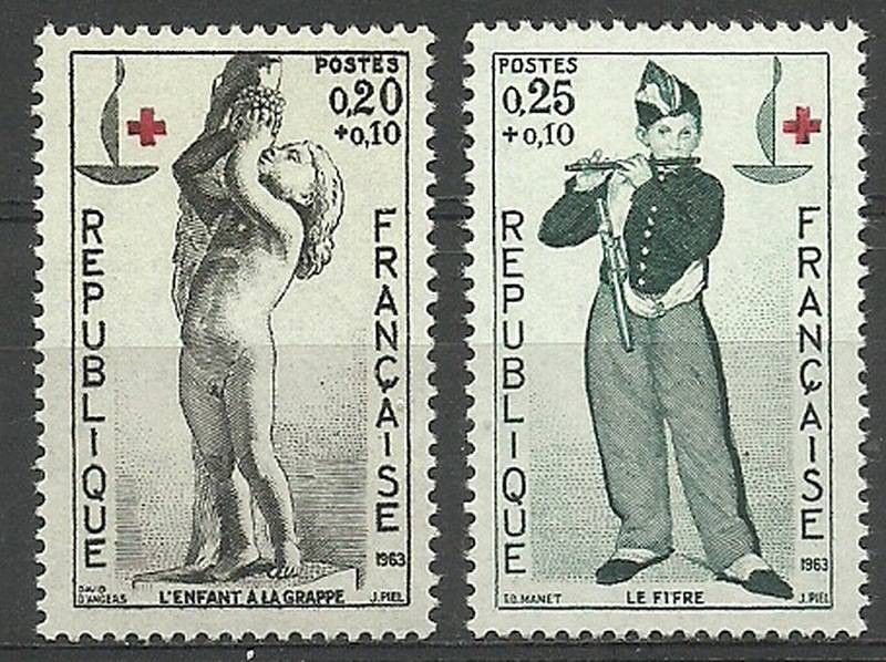 Znaczek Francja 1963 Mi 1454-1455 Czyste **