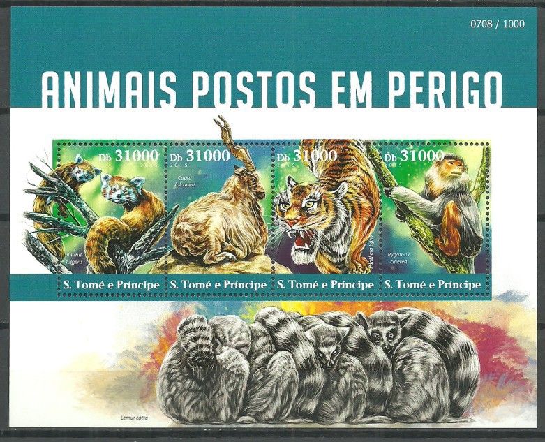 Znaczek Wyspy Św. Tomasza i Książęca 2015 Mi ark 6350-6353 Czyste **
