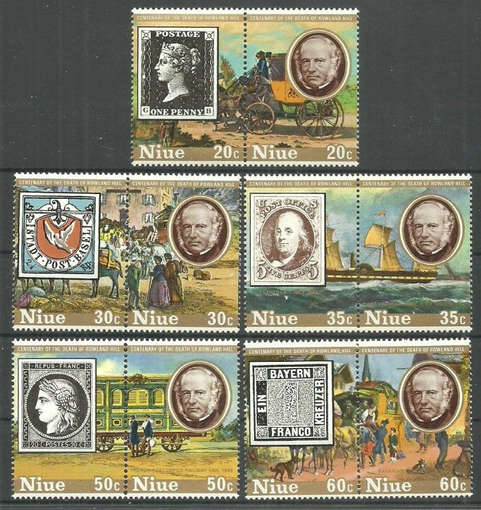 Znaczek Niue 1979 Mi 246-255 Czyste **