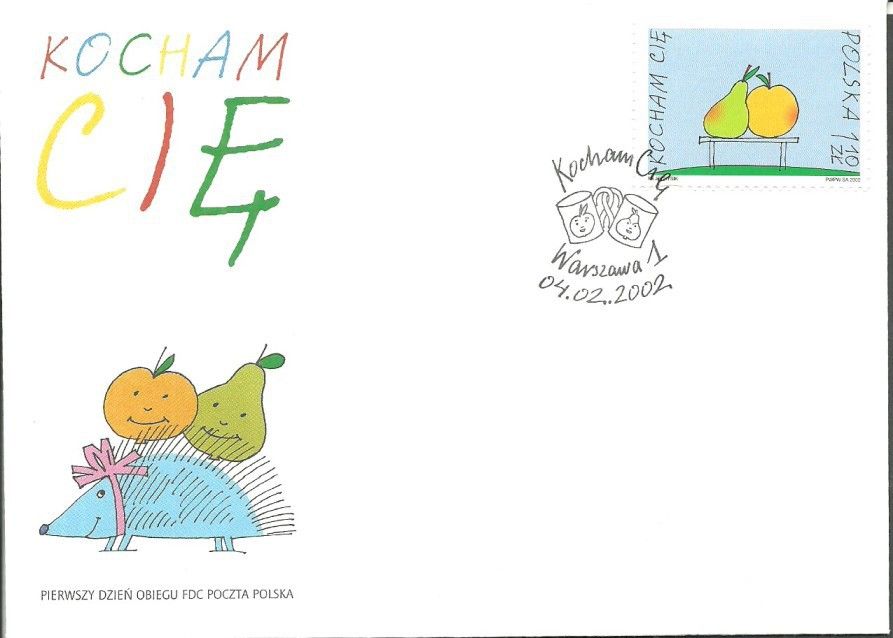 Znaczek Polska 2002 Mi 3951 Fi 3801 FDC