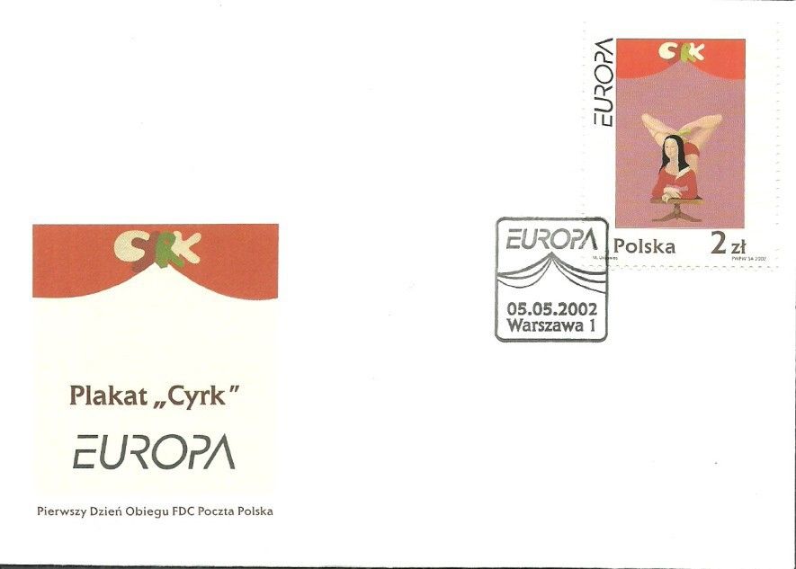 Znaczek Polska 2002 Mi 3972 Fi 3822 FDC