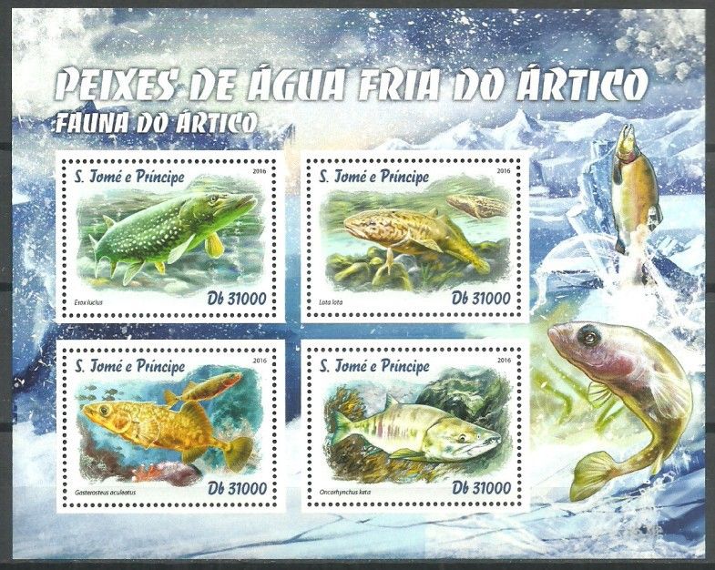 Znaczek Wyspy Św. Tomasza i Książęca 2016 Mi ark 6791-6794 Czyste **