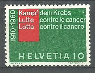 Znaczek Szwajcaria 1960 Mi 692 Czyste **