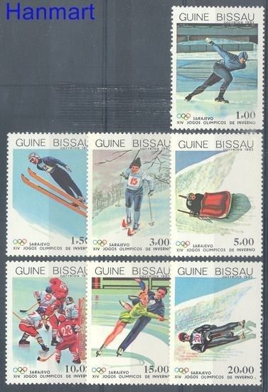 Znaczek Gwinea Bissau 1983 Mi 709-715 Czyste **