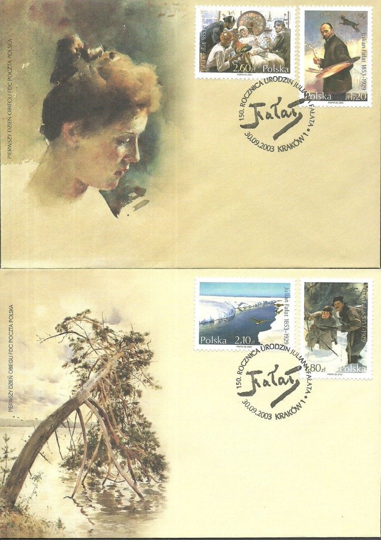 Znaczek Polska 2003 Mi 4065-4068 Fi 3915-3918 FDC