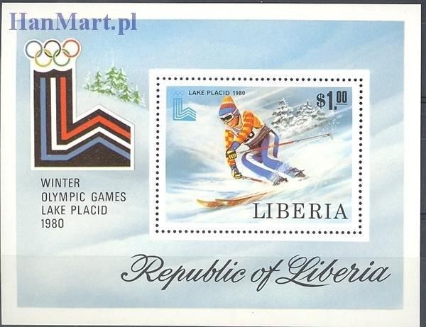 Znaczek Liberia 1980 Mi bl 95 Czyste **