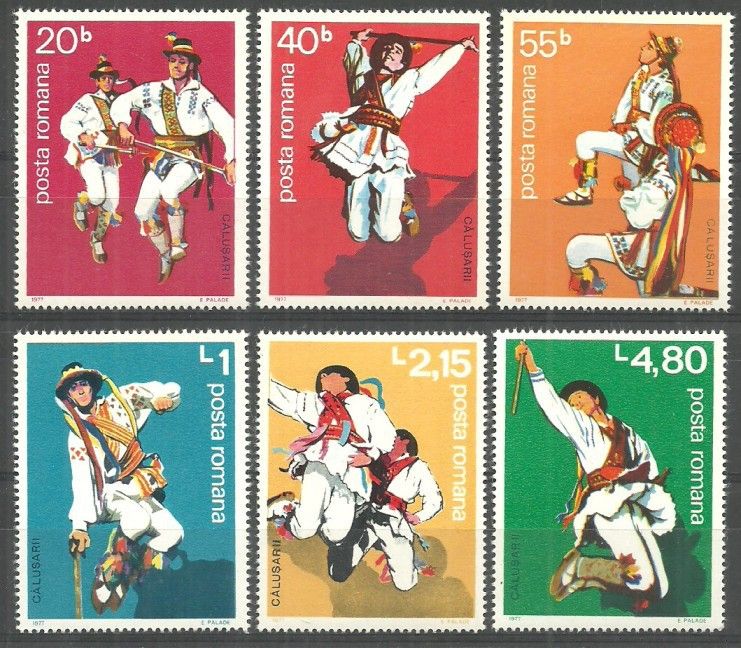 Znaczek Rumunia 1977 Mi 2474-2479 Czyste **