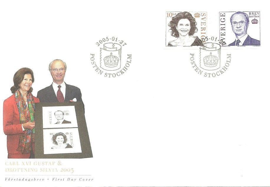 Znaczek Szwecja 2005 Mi 2457-2458 FDC