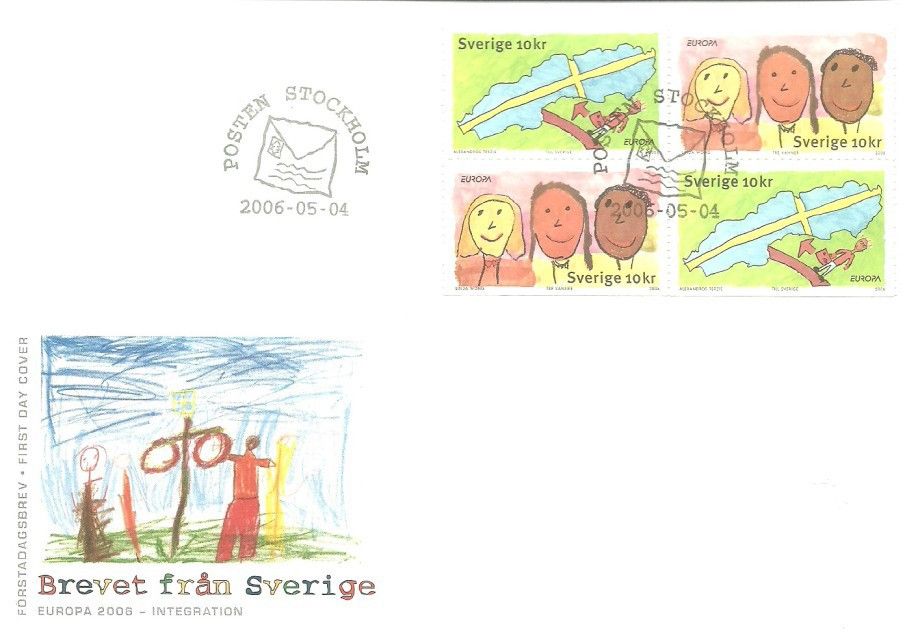 Znaczek Szwecja 2006 Mi 2531-2532 FDC