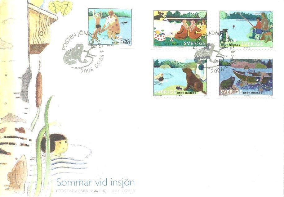 Znaczek Szwecja 2006 Mi 2533-2537 FDC
