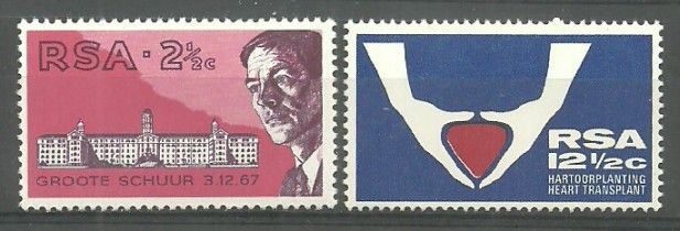 Znaczek Republika Południowej Afryki 1969 Mi 382-383 Czyste **