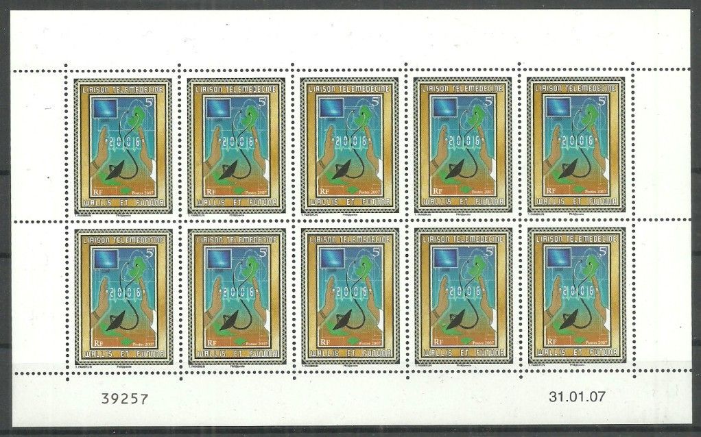 Znaczek Wallis et Futuna 2007 Mi ark 944 Czyste **