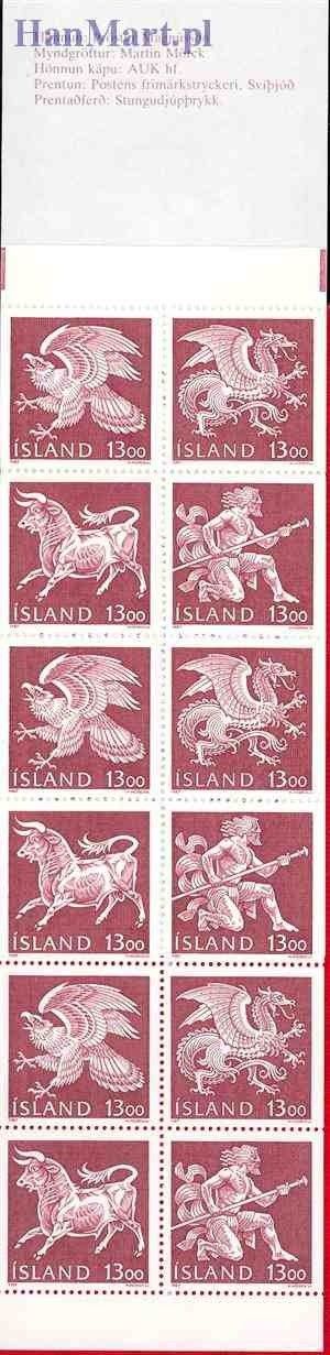 Znaczek Islandia 1987 Mi mh 1 Czyste **