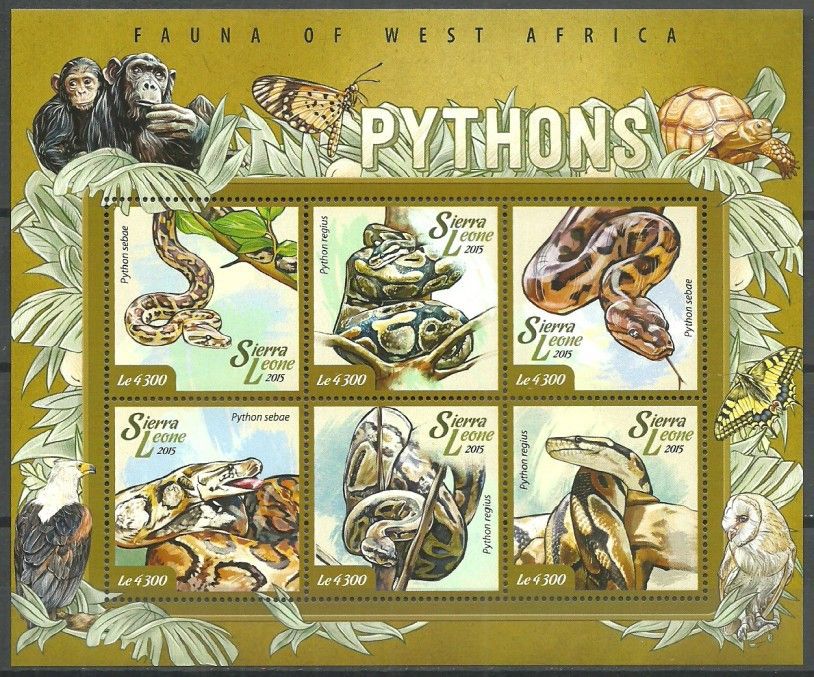 Znaczek Sierra Leone 2015 Mi ark 5978-5983 Czyste **