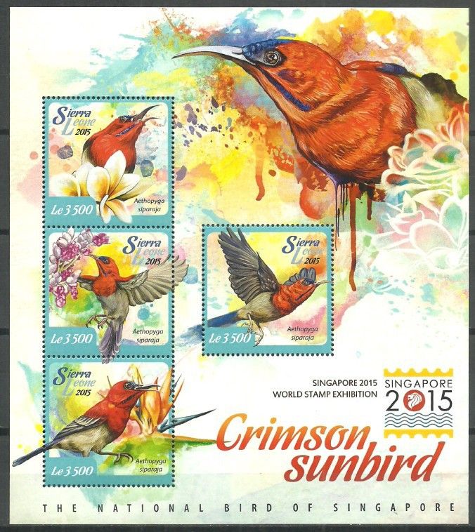 Znaczek Sierra Leone 2015 Mi ark 6103-6106 Czyste **