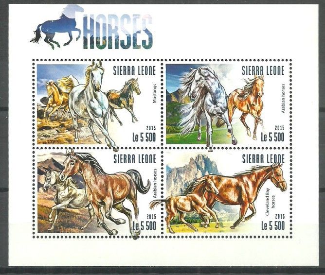 Znaczek Sierra Leone 2015 Mi ark 6377-6380 Czyste **