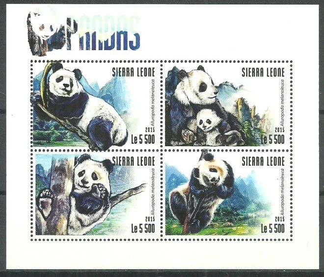 Znaczek Sierra Leone 2015 Mi ark 6382-6385 Czyste **
