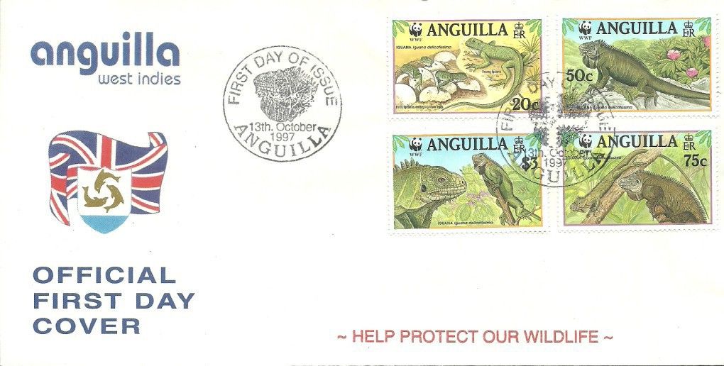 Znaczek Anguilla 1998 Mi 988-991 FDC