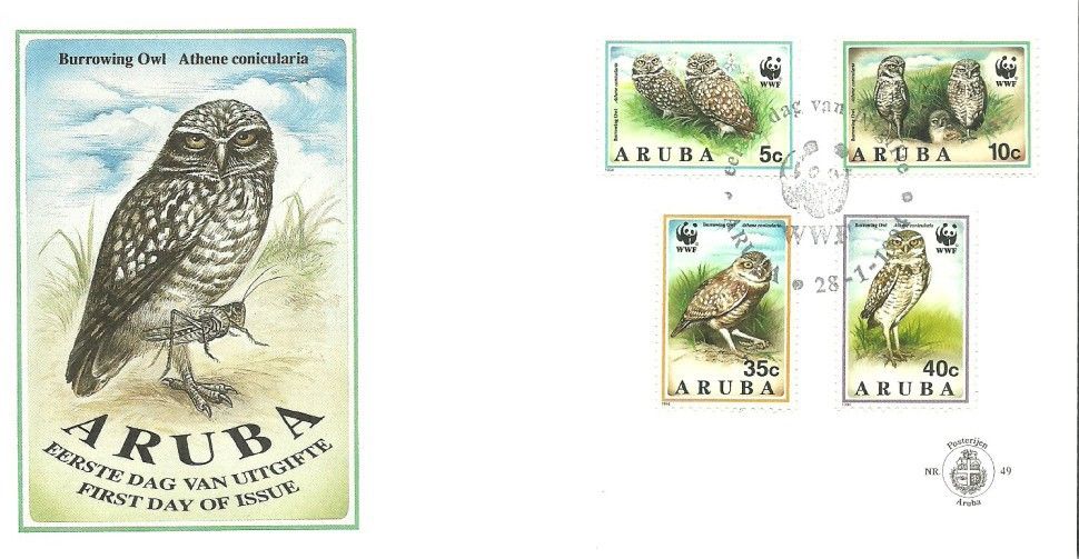 Znaczek Aruba 1994 Mi 134-137 FDC