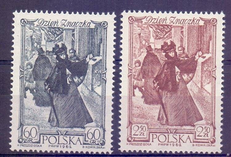 Znaczek Polska 1962 Mi 1353-1354 Fi 1205-1206 Czyste **