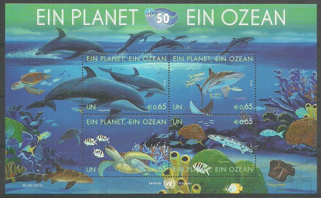 Znaczek Narody Zjednoczone Wiedeń 2010 Mi bl 27 Czyste **