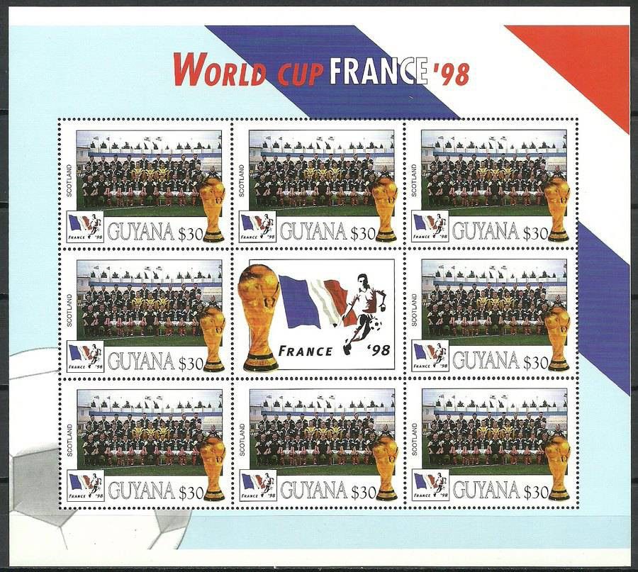 Znaczek Gujana 1998 Mi ark 6179 Czyste **