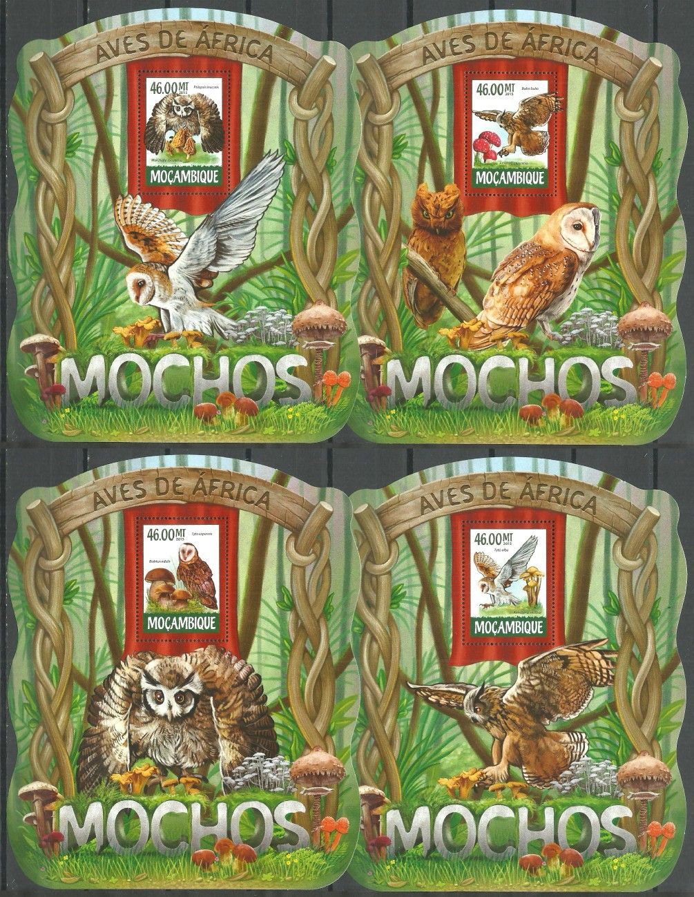 Znaczek Mozambik 2015 Mi lx 7914-7917 Czyste **