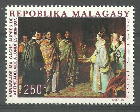 Znaczek Madagaskar 1969 Mi 598 Z podlepką *