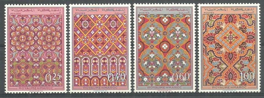 Znaczek Maroko 1968 Mi 624-627 Z podlepką *