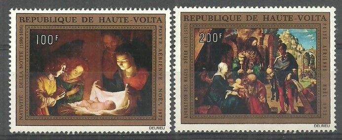 Znaczek Górna Wolta 1972 Mi 410-411 Czyste **