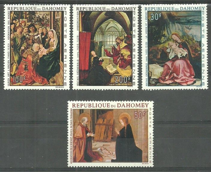 Znaczek Dahomej 1967 Mi 331-334 Z podlepką *