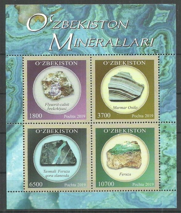 Znaczek Uzbekistan 2019 Mi bl 96 Czyste **