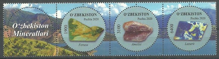 Znaczek Uzbekistan 2020 Mi 1410-1412 Czyste **
