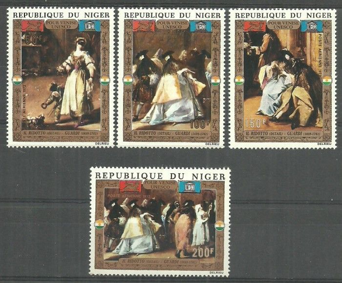 Znaczek Niger 1972 Mi 318-321 Czyste **