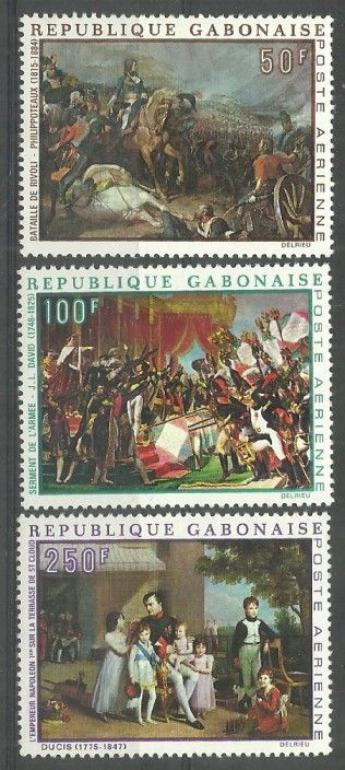 Znaczek Gabon 1969 Mi 330-332 Czyste **