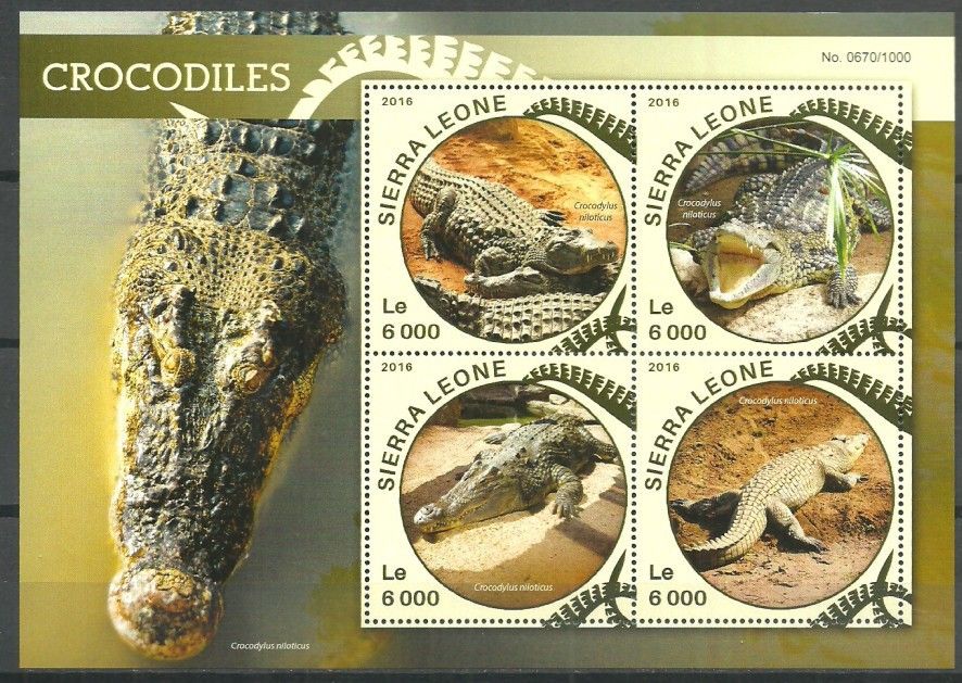 Znaczek Sierra Leone 2016 Mi ark 6828-6831 Czyste **