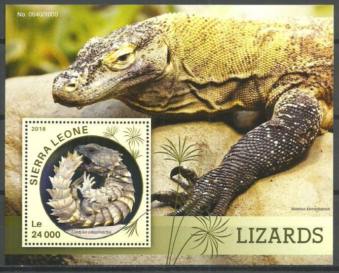 Znaczek Sierra Leone 2016 Mi bl 899 Czyste **
