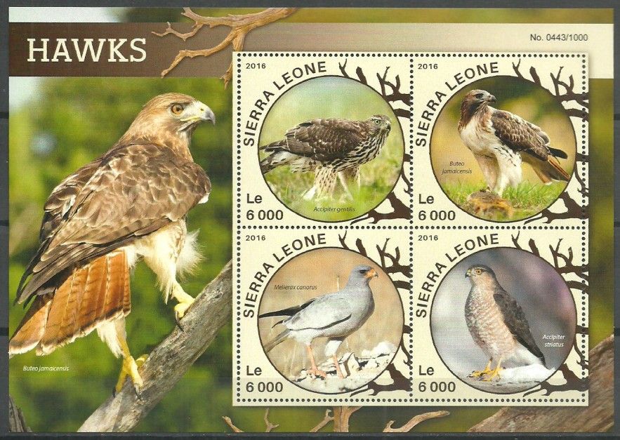 Znaczek Sierra Leone 2016 Mi ark 6848-6851 Czyste **