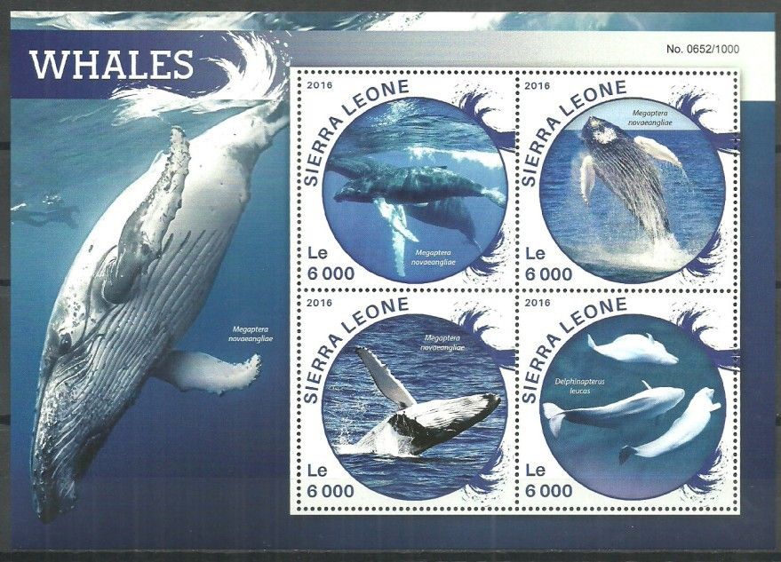 Znaczek Sierra Leone 2016 Mi ark 6863-6866 Czyste **