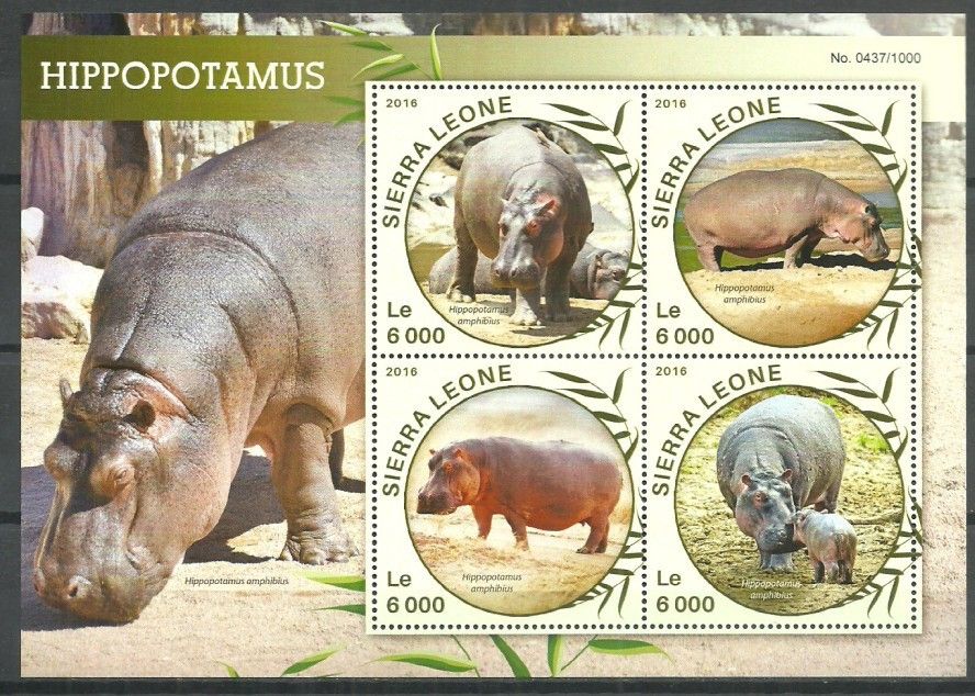 Znaczek Sierra Leone 2016 Mi ark 6883-6886 Czyste **