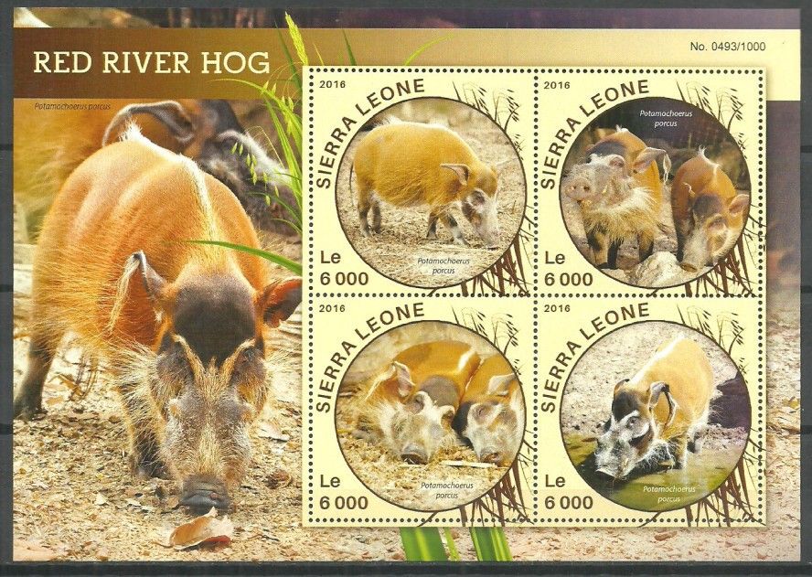 Znaczek Sierra Leone 2016 Mi ark 6888-6891 Czyste **