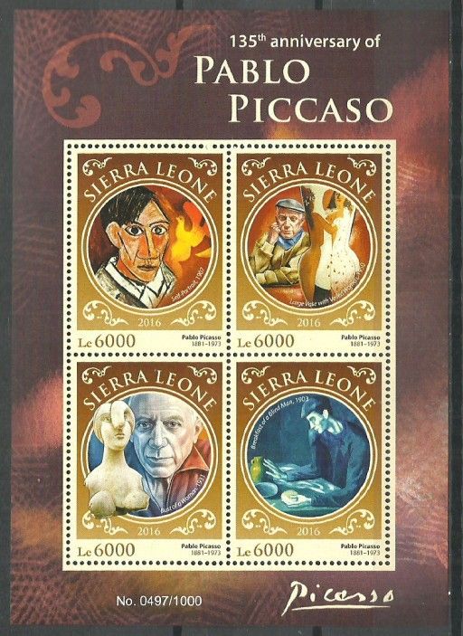 Znaczek Sierra Leone 2016 Mi ark 6923-6926 Czyste **