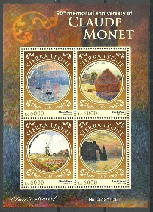 Znaczek Sierra Leone 2016 Mi ark 6933-6936 Czyste **