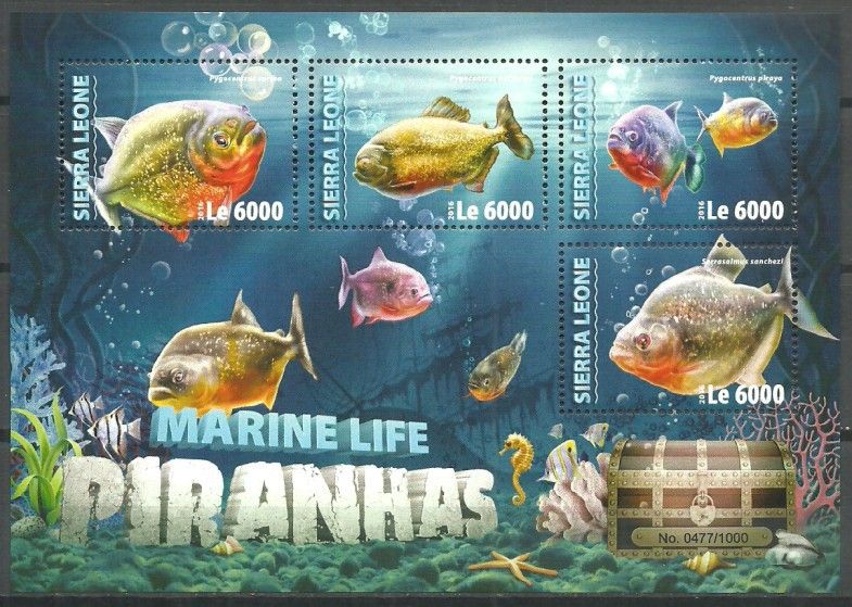 Znaczek Sierra Leone 2016 Mi ark 7023-7026 Czyste **