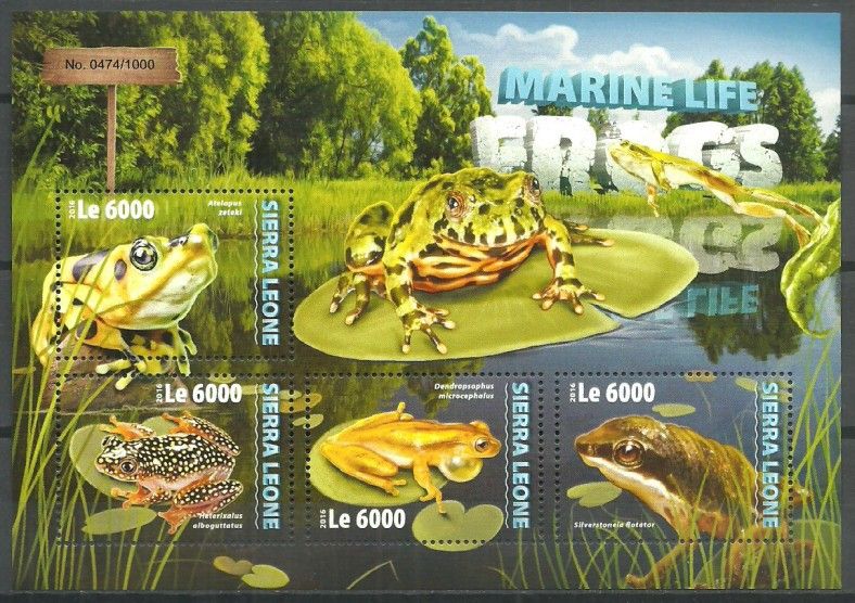 Znaczek Sierra Leone 2016 Mi ark 7033-7036 Czyste **