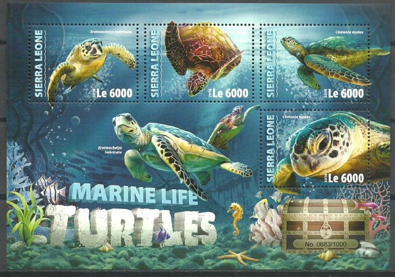Znaczek Sierra Leone 2016 Mi ark 7043-7046 Czyste **