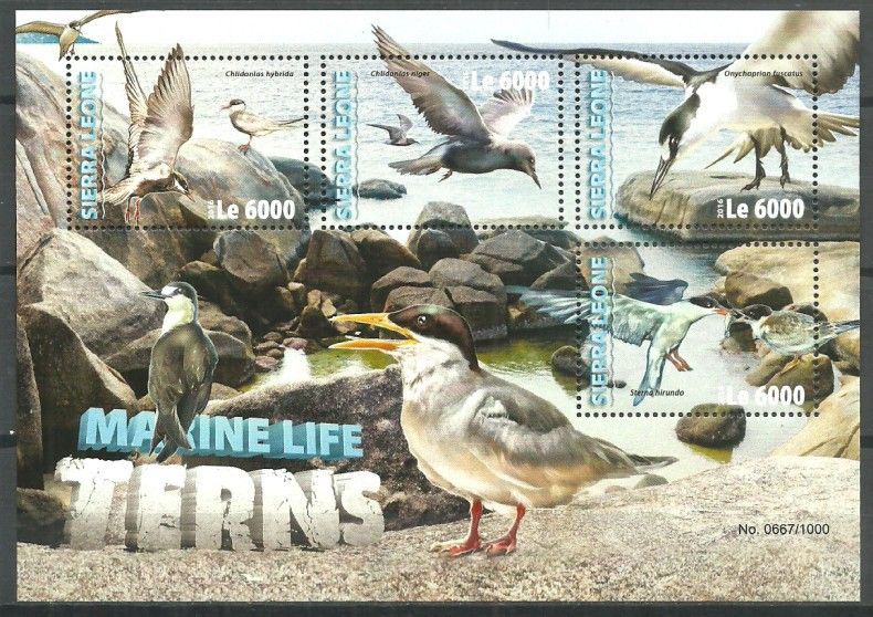 Znaczek Sierra Leone 2016 Mi ark 7073-7076 Czyste **